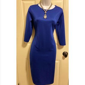 Women's Electric Blue Body Con Dress